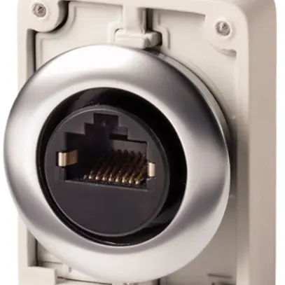 Presa INS ETN, faccia piatta, RJ45, montaggio frontale 