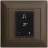 UP-Raumthermostat EDIZIOdue FMI coffee mit Display, Fussboden- und Raumregler 