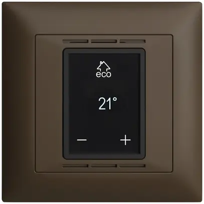 UP-Raumthermostat EDIZIOdue FMI coffee mit Display, Fussboden- und Raumregler 