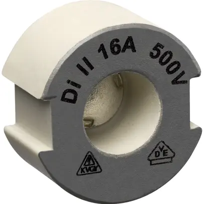 Vite calibrata DII E27 500V in ceramica 16A secondo DIN 49516 grigio 