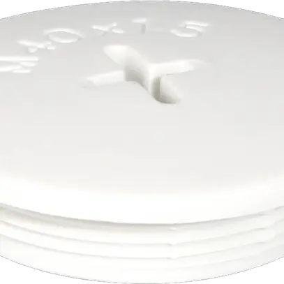 Bouchon avec rebord PA/GFK M40 gris clair 