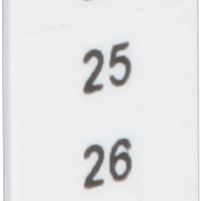 Nastro Zack ZB 21…30 bianco siglatura trasversale 10 cartellini 5mm 