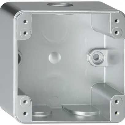 Scatola AP robusto 1×1 alu 86×86×48mm 