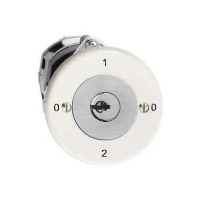 Interrupteur rotatif ENC FH 2/1P blanc, avec serrure de sûreté 