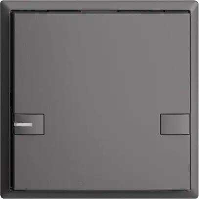 Pulsante INC KNX 1×EDIZIOdue colore grigio scuro RGB con LED 
