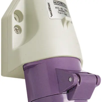 Prise murale AP NORVO 3L 16A 24V violet 