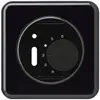 Kit frontale INC BASICO nero per termostato ambiente con interruttore 