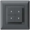 Interruttore per tapparelle INC kallysto.line antracite con 4 tasti 