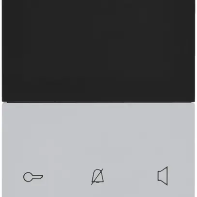 Postazione video interna AP Hager elcom.touch comfort 2-fili, grigio chiaro 