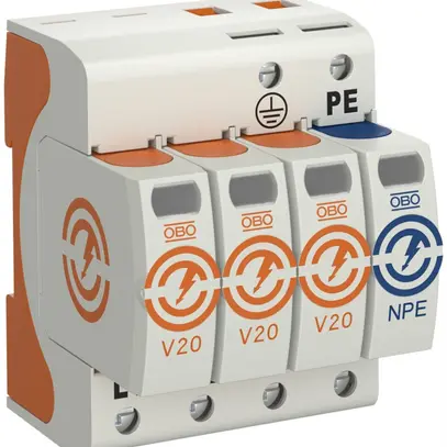 Parasurtension Bettermann V20+NPE 3L, type 2, 280V 