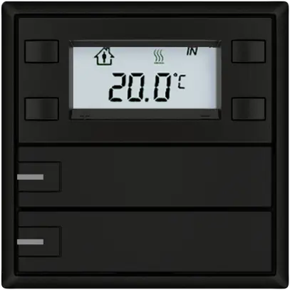 Pulsante RTH EDIZIO.liv SNAPFIX® c.RGB-LED 2×tasti com.1T ne 