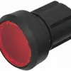 Segnale luminoso INS EAO45, rosso illum.frontale, anello nero 