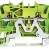Morsetto di protezione WAGO TOPJOB-S 2.5mm² 2L verde/giallo serie 2202 