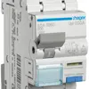 Disgiuntore differenziale Hager RCBO 2P 240V car.B 6A 0.03A tipo A 10kA 2UM 