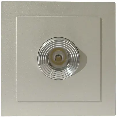 Lampada LED INS FAWA Mini-Mono Carre 1W GU10 alluminio 