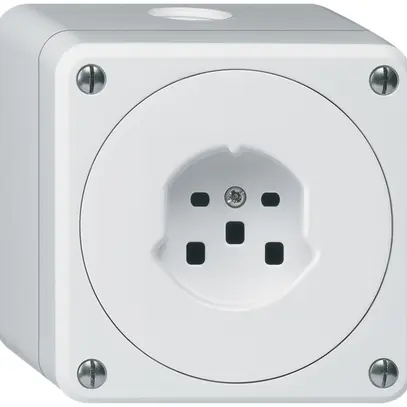 Presa AP HA robusto tipo 25 con morsetti a innesto bianco 