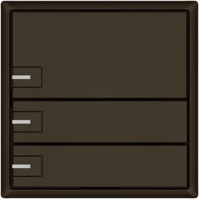 Pulsante KNX RGB EDIZIO.liv SNAPFIX® sensore temp.RGB-LED 3× com.1T ma 