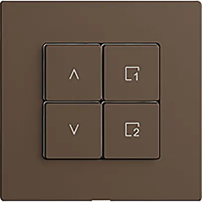 Interruttore tapparelle 1K/4T scena WLAN Edue Wiser coffee 