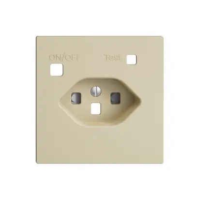 Kit frontal EDIZIOdue pour prise FI F, T23, shutter, vanille 