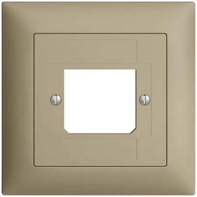 Kit frontale EDIZIOdue sand 88×88mm 1×TT 3×RJ 