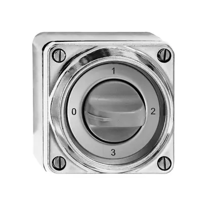 Interruttore rot.bagn.5/1L Al nat.c.manopola 