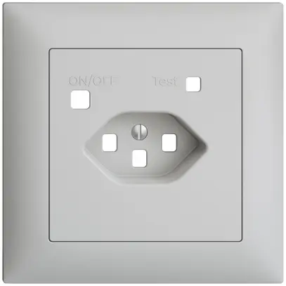 Kit frontal EDIZIOdue pour prise FI FMI, T23, gris clair 