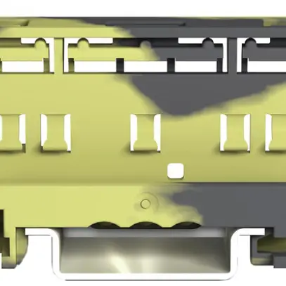 Adaptateur de fixation WAGO COMPACT 221, 6mm², sur TH-35, 19.3mm, gris/jaune 