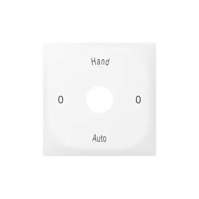 Placca frontale SIDUS con incisione bianco 