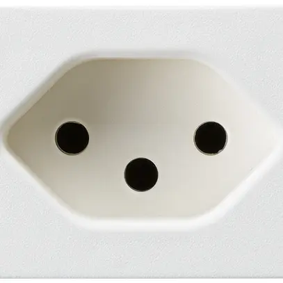 Presa INS FLF Hager tipo 13 bianco con morsetti a innesto con molla 