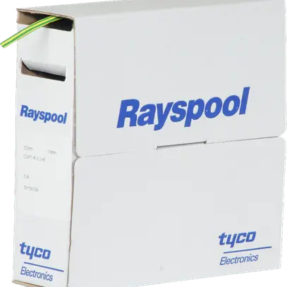 Gaine rétractable CGPT-R 3.2…45mm vert/jaune 