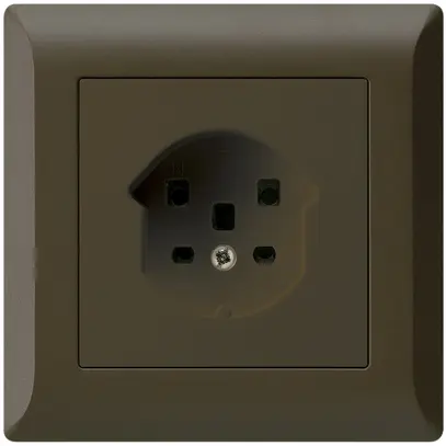 UP-Steckdose HA kallysto.line Typ 25 mit Steckklemmen braun 