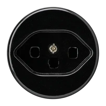 Inserto per presa tipo 23 INC basico A nero 