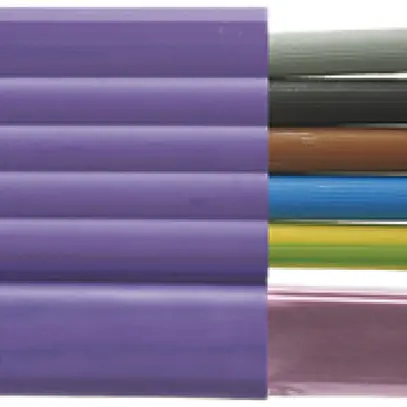 Cavo piatto Woertz Combi 5×2.5+2×1.5mm² PVC lilla Eca Una lunghezza