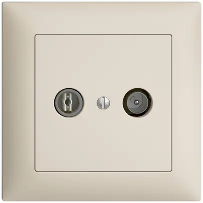 Prise TV-R ENC EDIZIOdue 11dB crema à large bande 5…2000MHz, FMI 