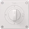 Interruttore rotativo NEVO N.CO 1/1 L, con manopola, KS, 0-1-1+2-2, bianco 