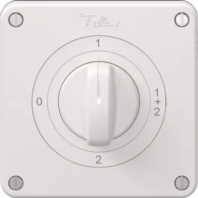 Interrupteur rotatif NEVO N.CO 1/1 L, avec manette, KS, 0-1-1+2-2, blanc 