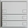 Pulsante INC KNX 6×EDIZIOdue grigio chiaro RGB senza LED 