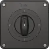 Interrupteur rotatif NEVO N.CO 3/2L, avec manette, KS, 2-1-2-1, noir 