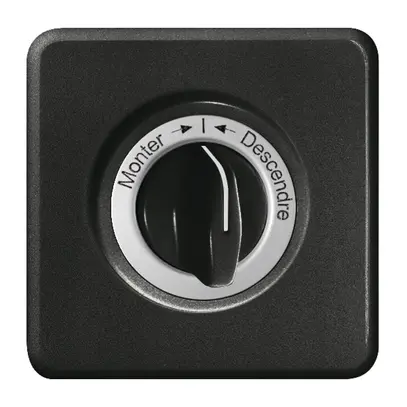 Kit front. Monter-I-Descendre per contatto rotativo nero 