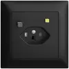 Prise ENC EDIZIOdue T23 FI 30mA FMI, shutter, noir 