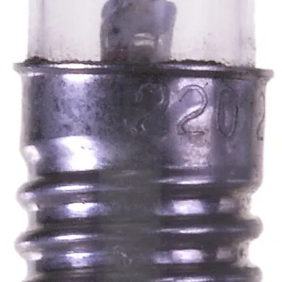 Lampada neon E10 380V 10×28 chiaro 