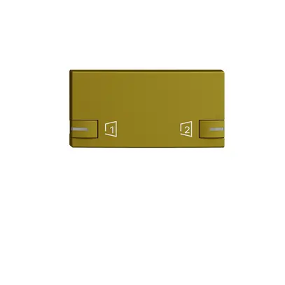 Bouton EDIZIOdue zeptrionAIR scène S1/S2 avec LED olive 