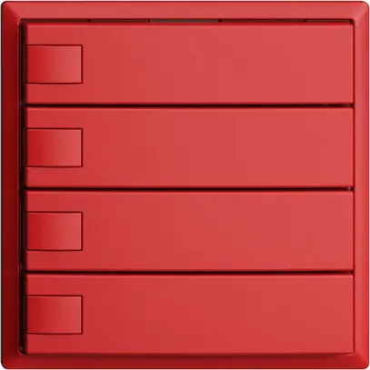 Poussoir ENC KNX 4× EDIZIOdue berry RGB sans LED 