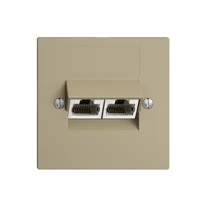 Presa INC 2×RJ45/s 4P sep. EDIZIOdue sand ITplus 