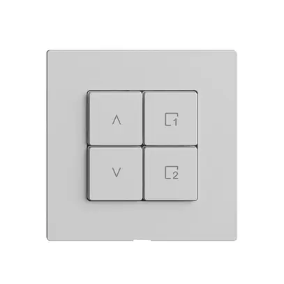 Commande pour interrupteur stores 1c scène/4t Edue Wiser gris clair 