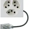 Presa INS 3×tipo 23 Hager FLF per cavo piatto Technofil L1 bianco 