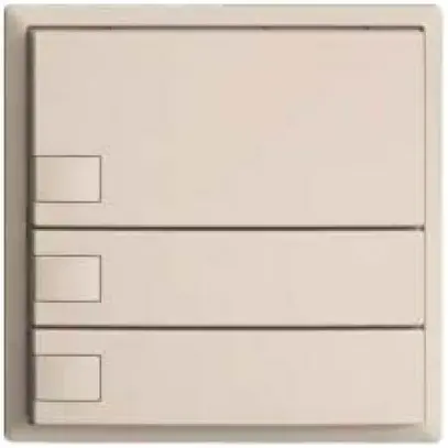 Pulsante KNX RGB EDUE, 250mW, s.LED, 3×pulsante, comando 1×tasto, crema 