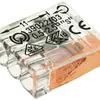 Borne de connexion Woertz 3P 0.5…2.5mm² orange transparent 