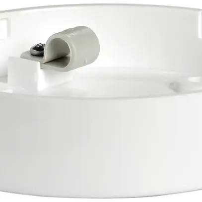 Sockel Hugentobler SHALLOW 1224 flach für XLF RGB/SIR-E LED S/M, weiss Ø92×21mm 