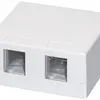 Boîte de raccordement AP KS Dätwyler blanc pour 2 modules 